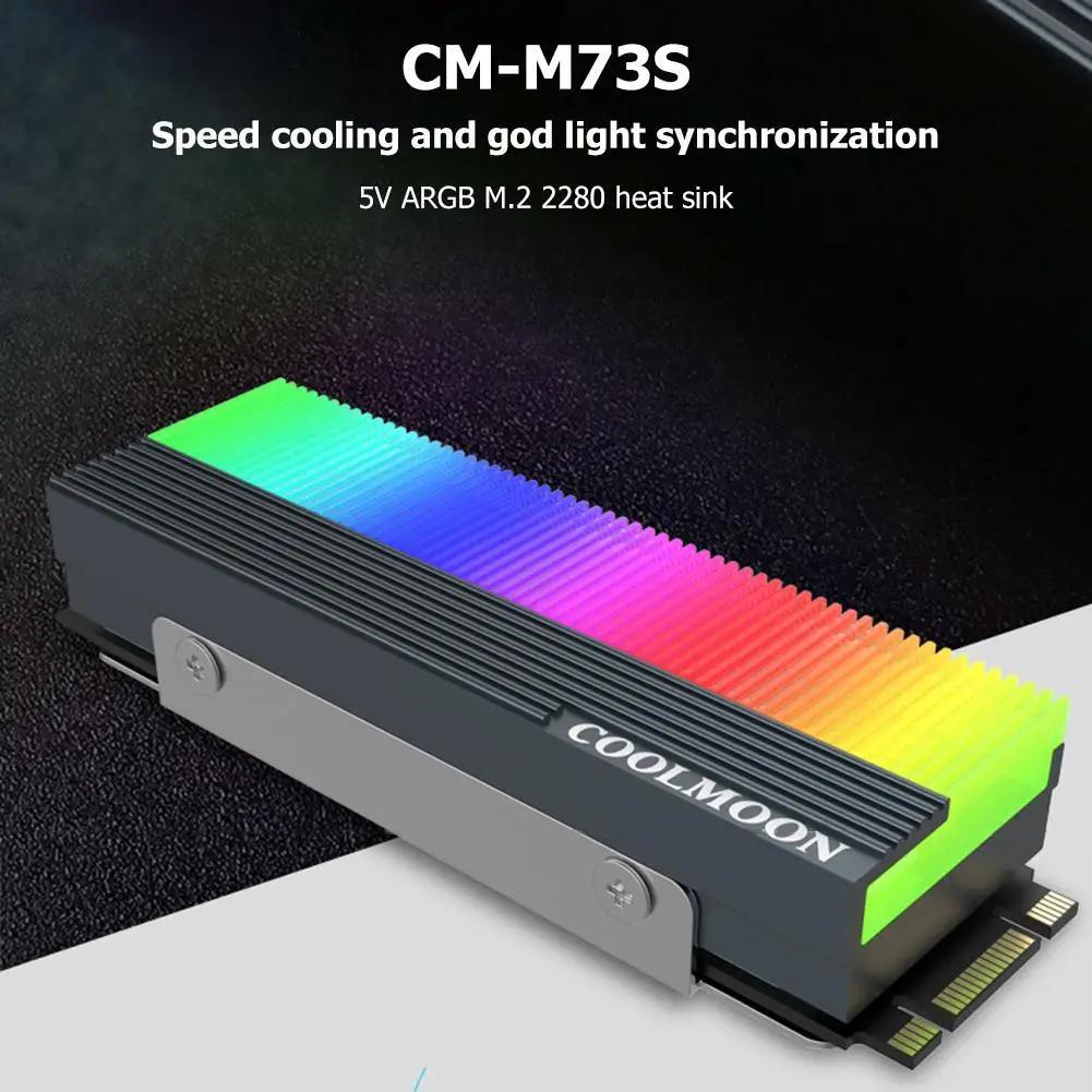 COOLMOON CM-M2A 濭  , M.2 2280 ARGB SSD 濭 е